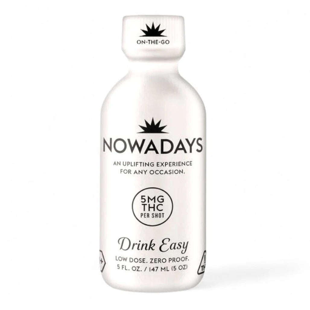 Nowadays 5mg Delta-9 THC shot, 2oz white bottle