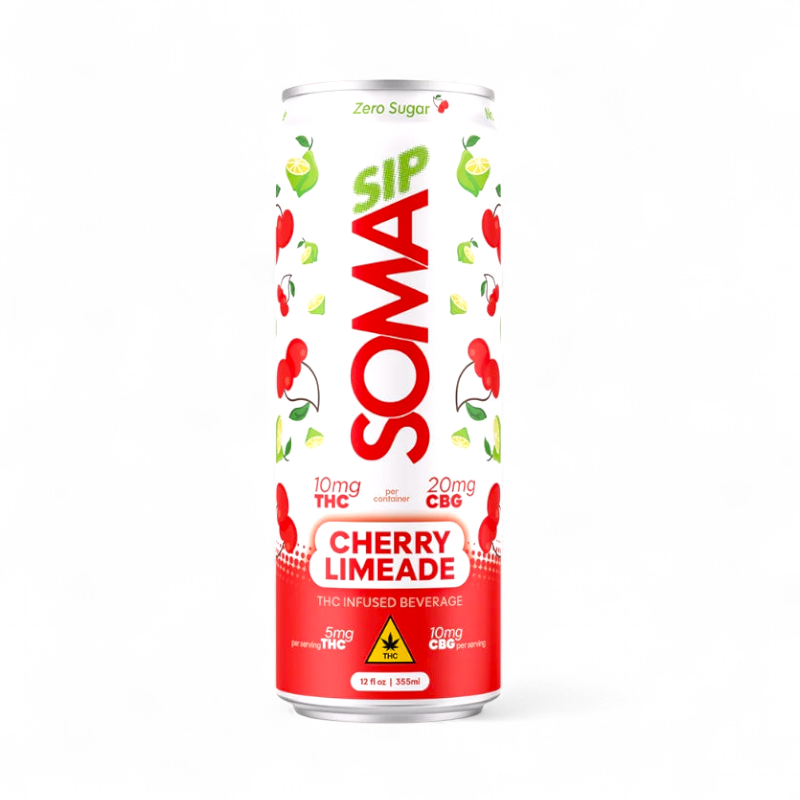 Sip Soma Cherry Limeade 10mg THC + 20mg CBG Drink
