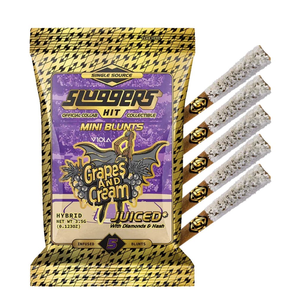 Sluggers Juiced THC-A Mini Blunts 5-Pack – 3.5g Total (3500mg)