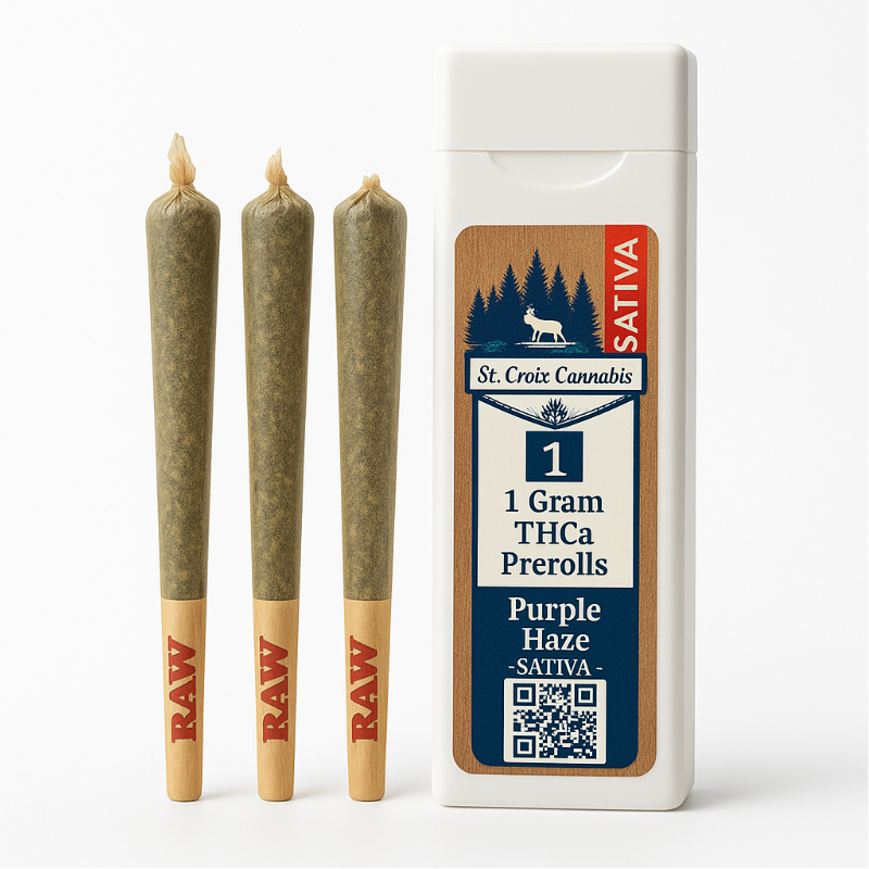 St. Croix Canna 1g THCa Pre-Rolls – Blue Dream, God’s Breath, White Widow + 3-Packs