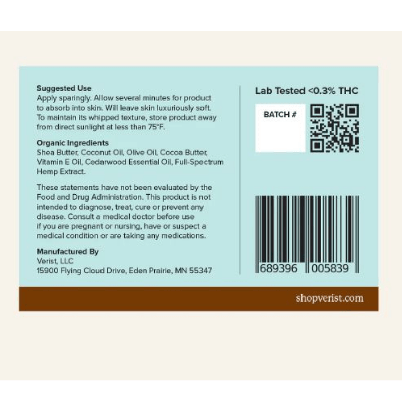 Verist Reset Button Body Butter