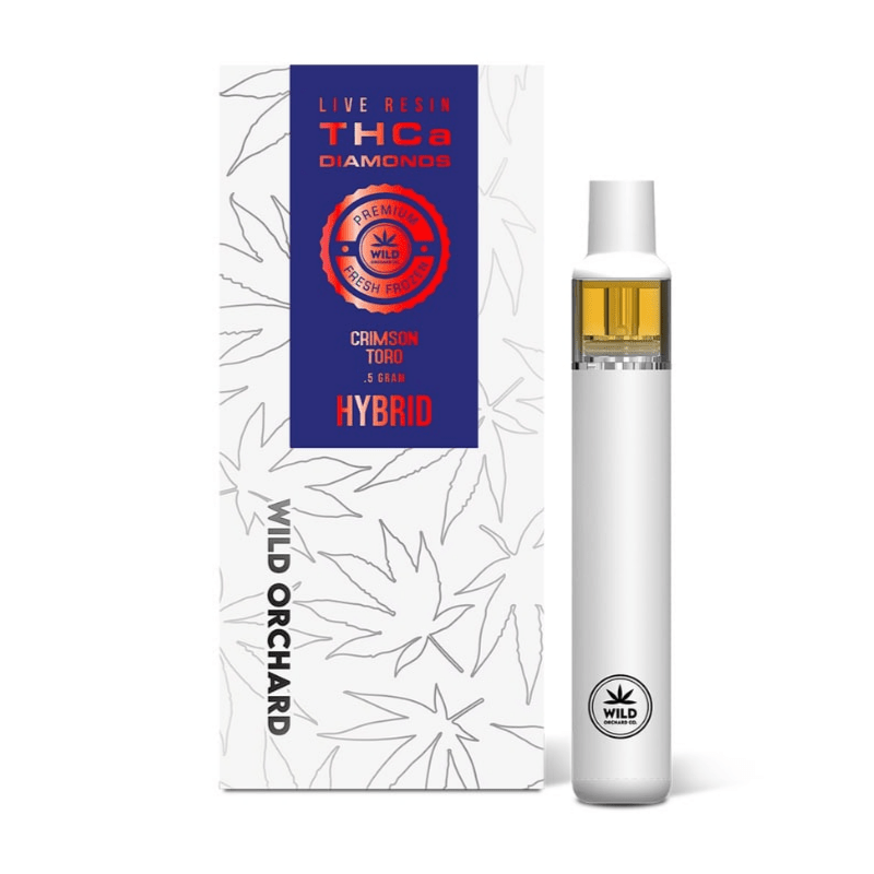 Wild Orchard Crimson Toro THCA Diamonds Live Resin Vape 0.5g – Hybrid Hemp-Derived Disposable
