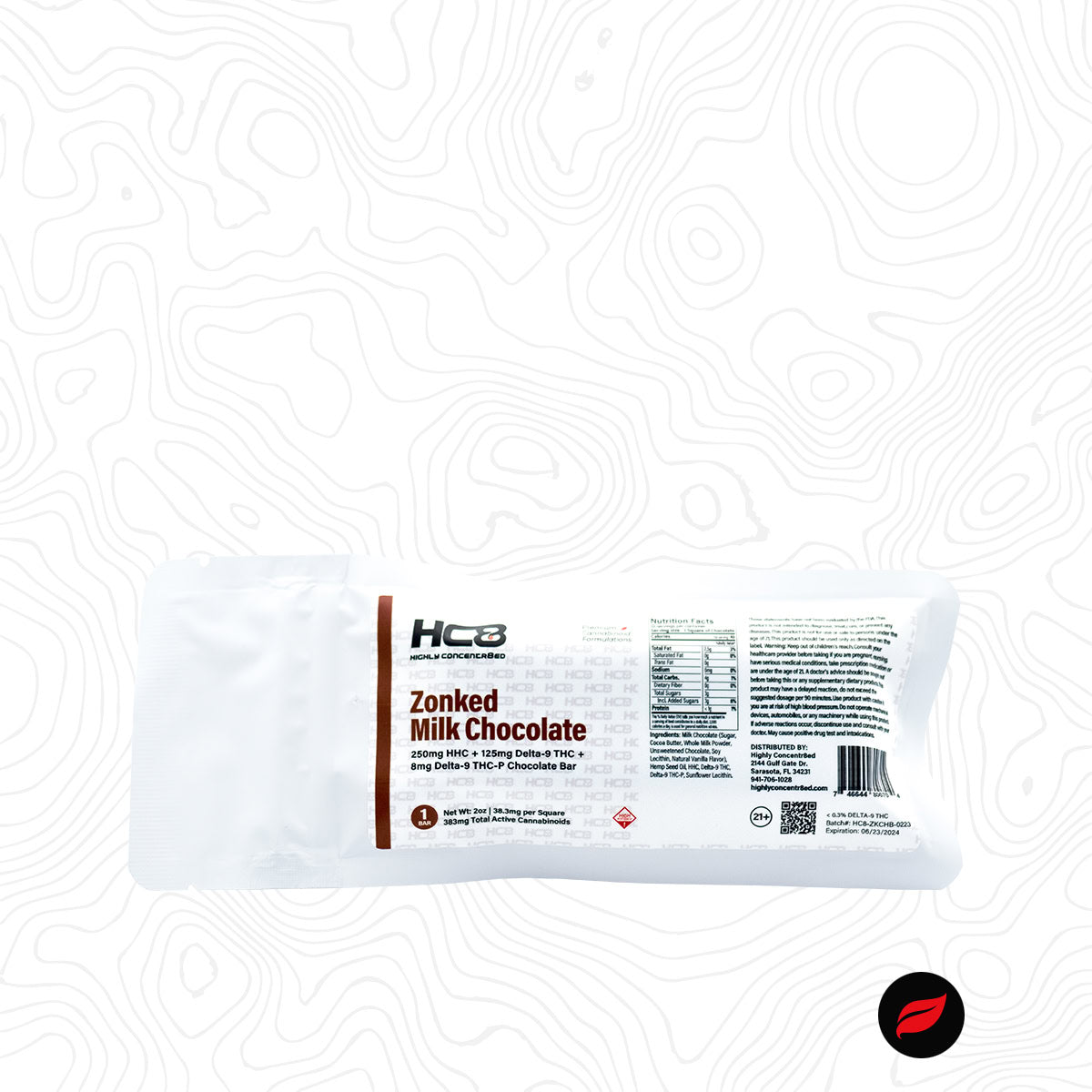 Zonked Chocolate Bars 385mg (HHC+D9+THCP)