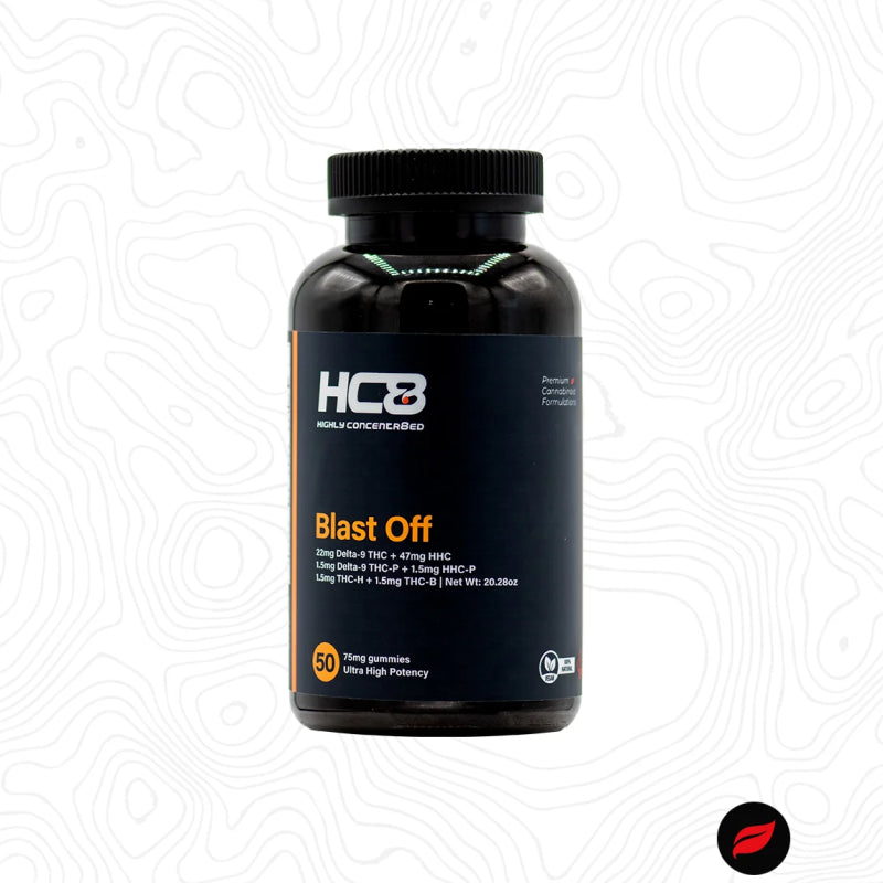 Highly Concentr8ed Blast Off 75mg Gummies  (HHC+D9+THCP+HHCP)