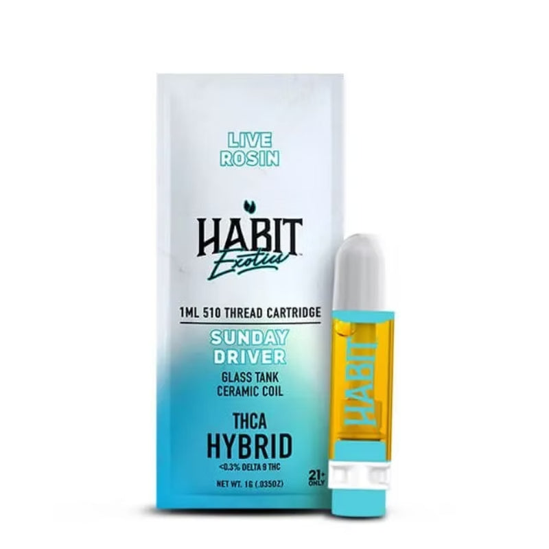 Habit Exotics 1G THCA Live Rosin Cartridges