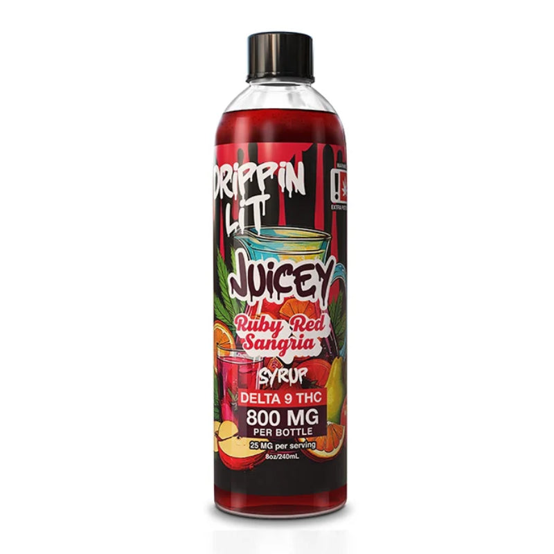 Juicey Drippin Lit High Potency Delta 9 Syrup – 800mg THC | 8oz