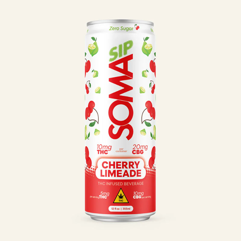 Sip Soma Sparkling Wellness Drinks – 10mg THC | 20mg CBG | Electrolyte Enhanced