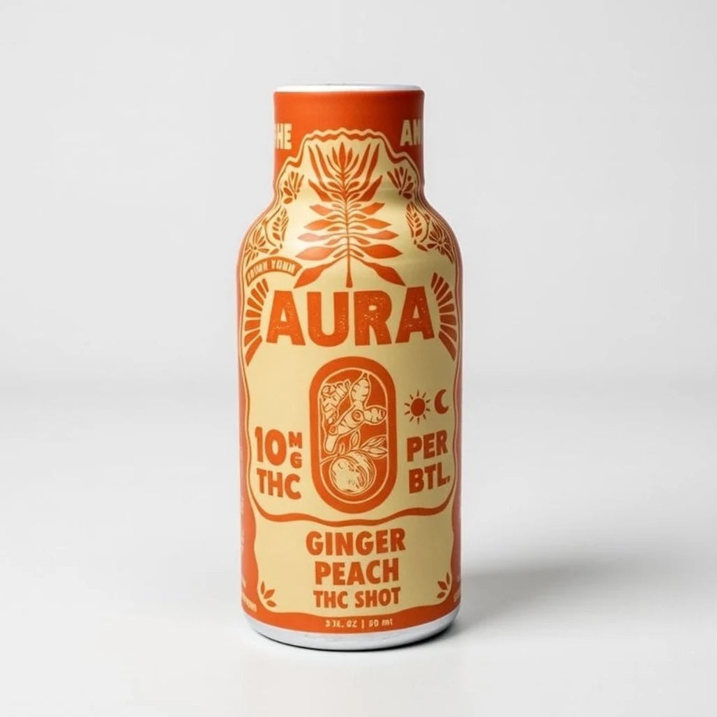 Aura Ginger Peach 10mg THC shot