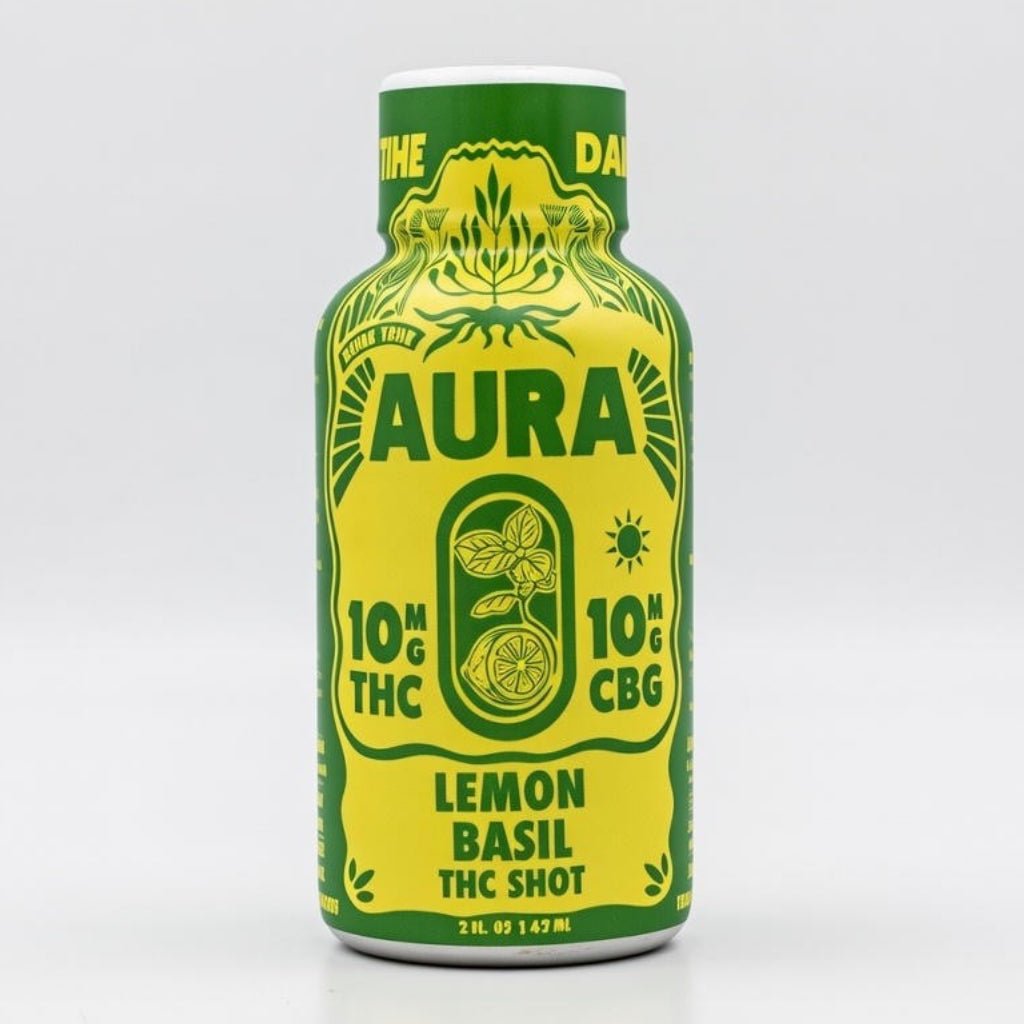 Aura Lemon Basil 10mg THC + CBG Shot