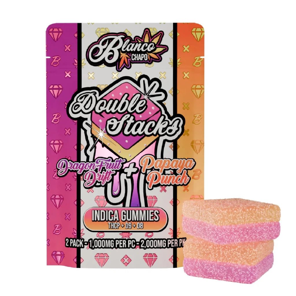 Blanco Chapo Double Stacks 2000mg Gummies – 2×1000mg THCP + Δ9 + Δ8