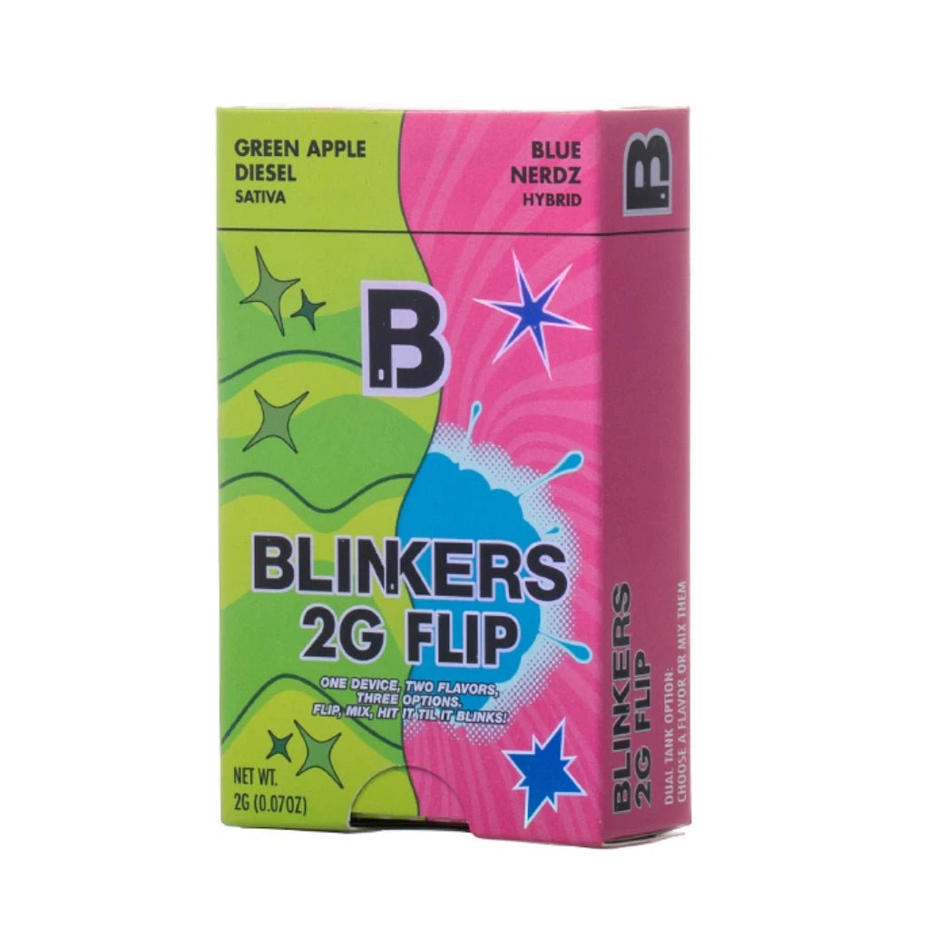 Blinkers Flip Dual Chamber THCA Vape - 2g Live Resin Disposable Blinkers Flip Dual Chamber THCA Vape - 2g Live Resin Disposable