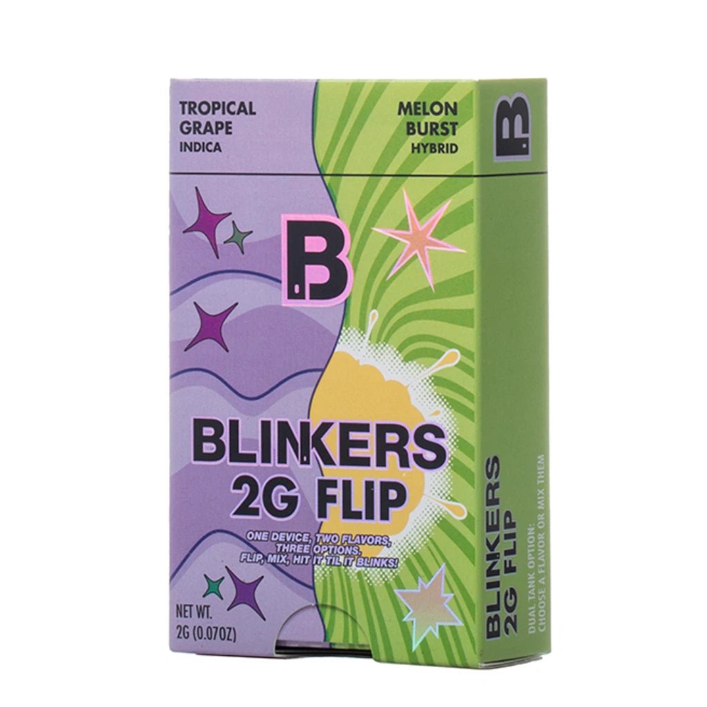 Blinkers Flip Dual Chamber THCA Vape - 2g Live Resin Disposable Blinkers Flip Dual Chamber THCA Vape - 2g Live Resin Disposable