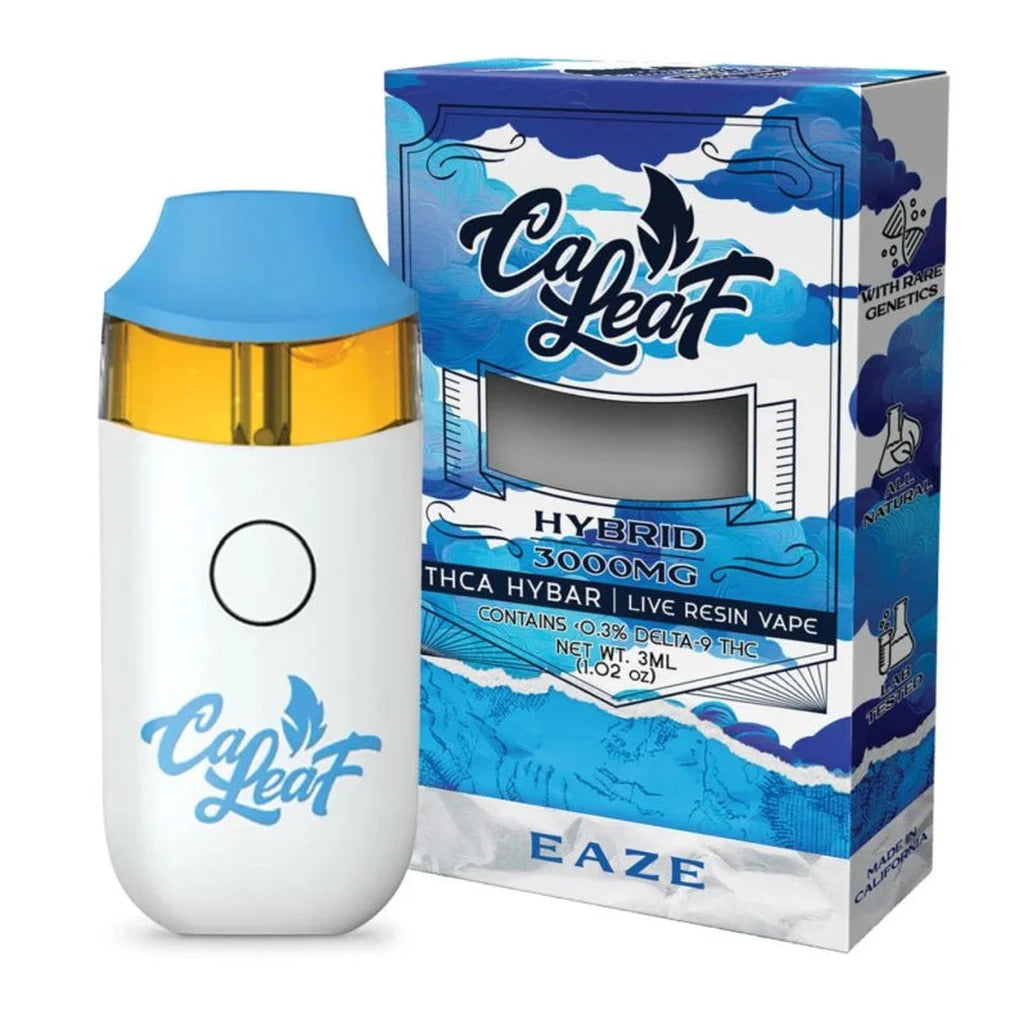 CaLeaf THCA Hybar 3000mg live resin disposable, Eaze (hybrid)