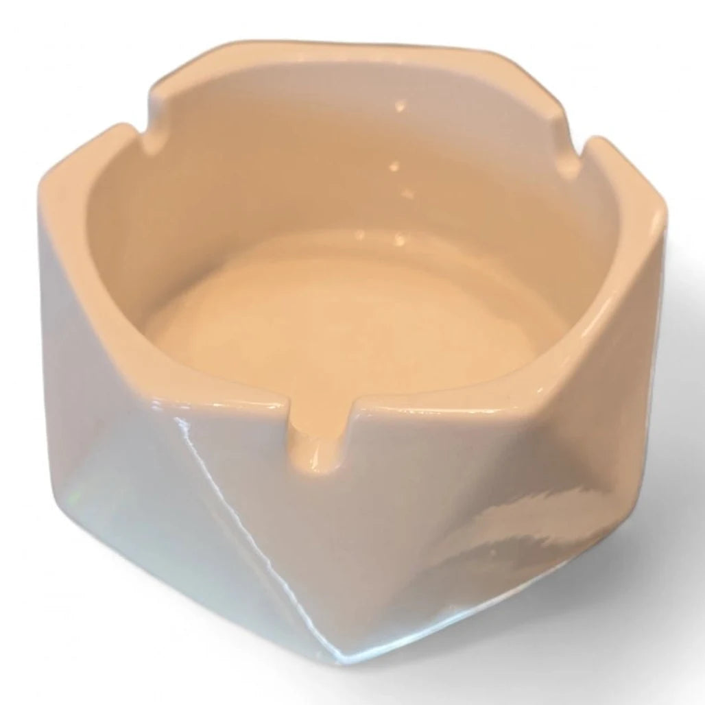 Mainstream CBD ceramic ashtray, lid off