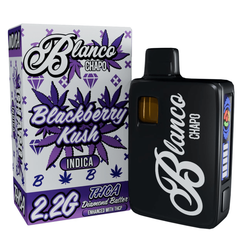 Blackberry Kush Chapo Blanco 2.2g THCA THCP Disposable VapeBruce Banner Chapo Blanco 2.2g Diamond Batter Disposable Vape