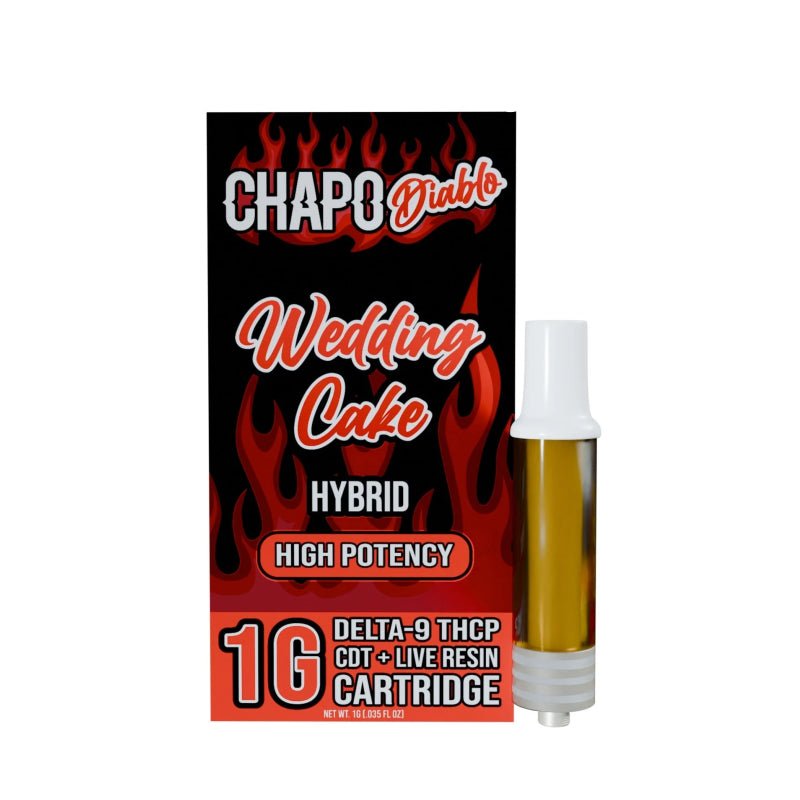 Chapo Extrax Diablo 1g THCP Cart – Granddaddy Purple, Wedding Cake