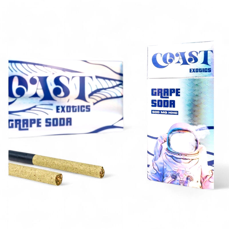Coast Grape Soda HHC Hemp Cigarettes 50mg