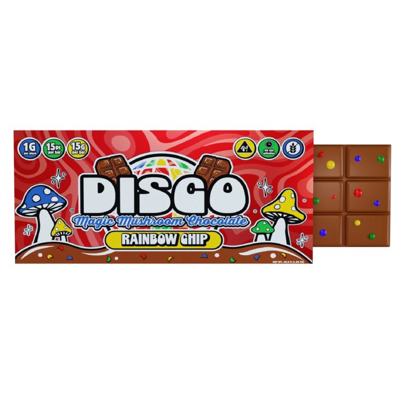 Disco Magic Rainbow Chip Mushroom Chocolate Bar 15g