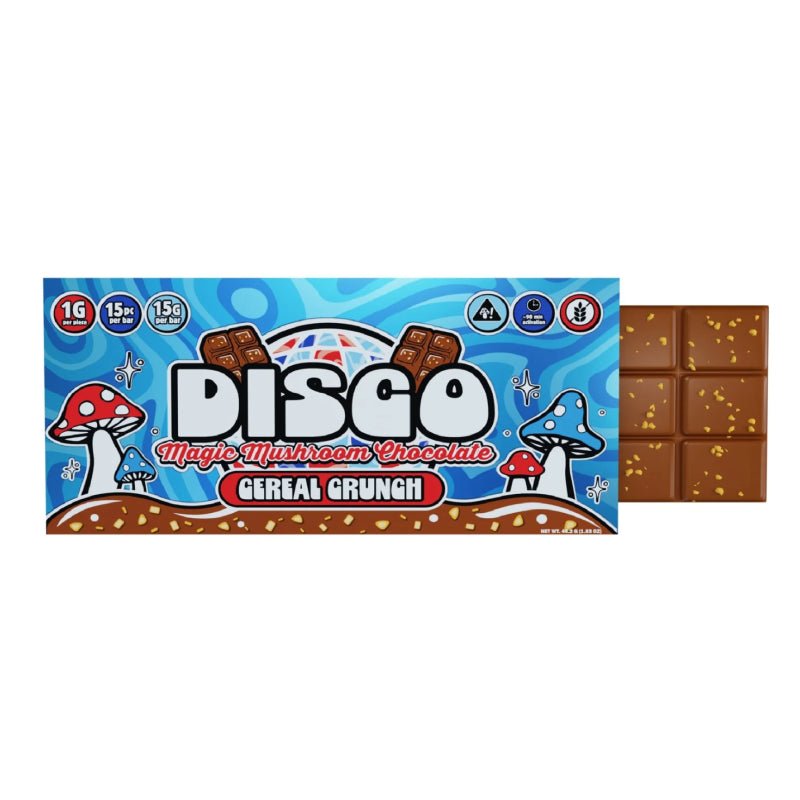 Disco Magic Cereal Crunch Mushroom Chocolate Bar 15g