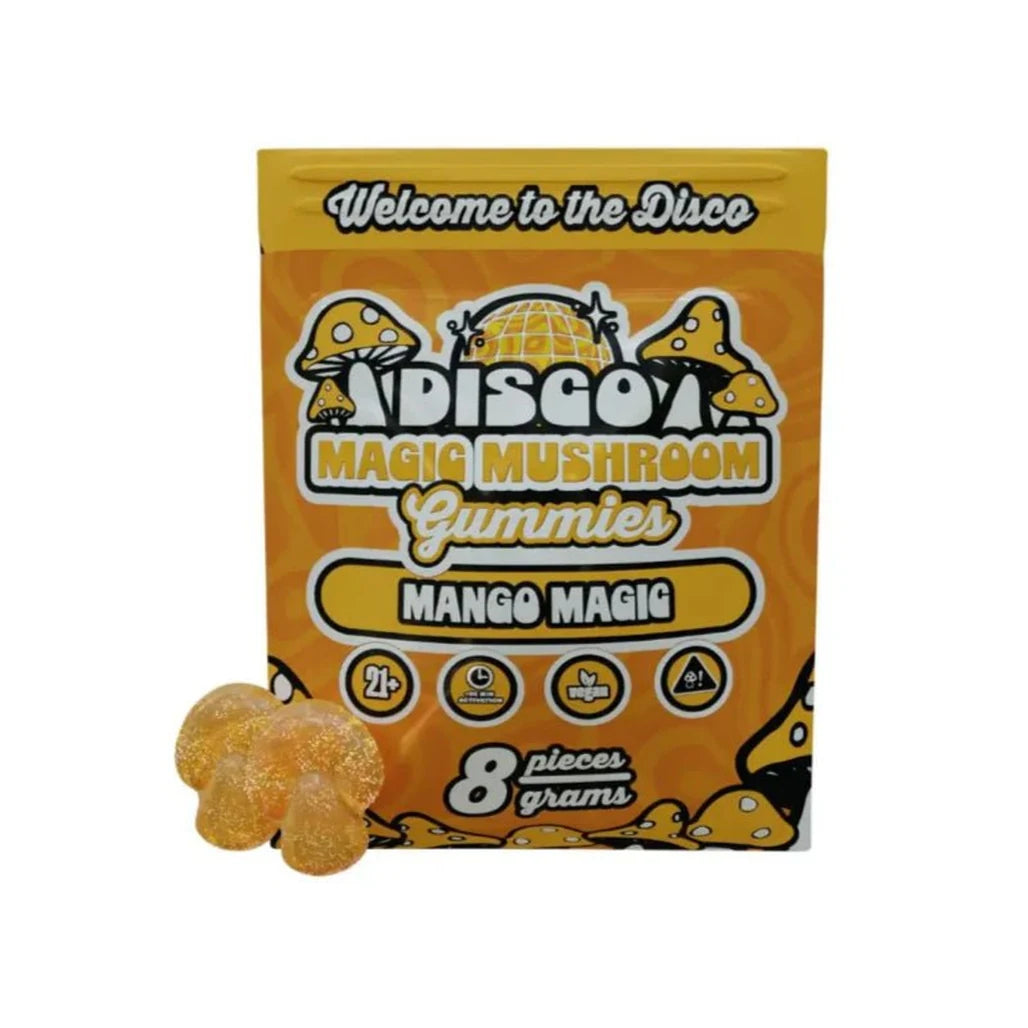 Disco Magic Mushroom Gummies Mango Magic 8 pieces