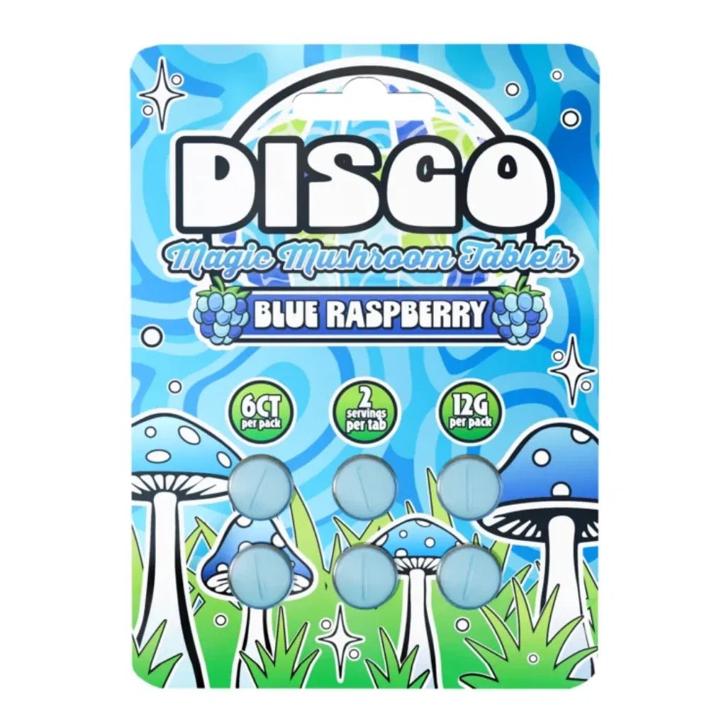 Disco Magic Blue Raspberry Mushroom Tablet 2g