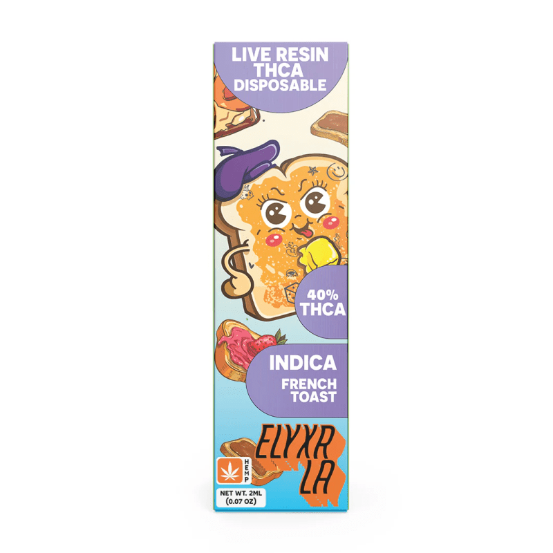 Elyxr LA French Toast 2g Live Resin THCA Disposable (Indica)