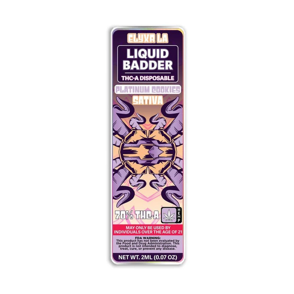 Elyxr LA Platinum Cookies THCa liquid badder disposable 2g (sativa)