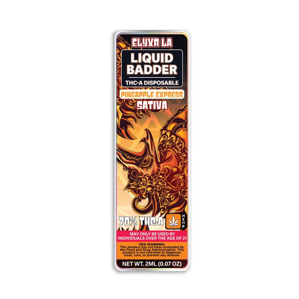 Elyxr LA Pineapple Express THCa liquid badder disposable 2g (sativa)