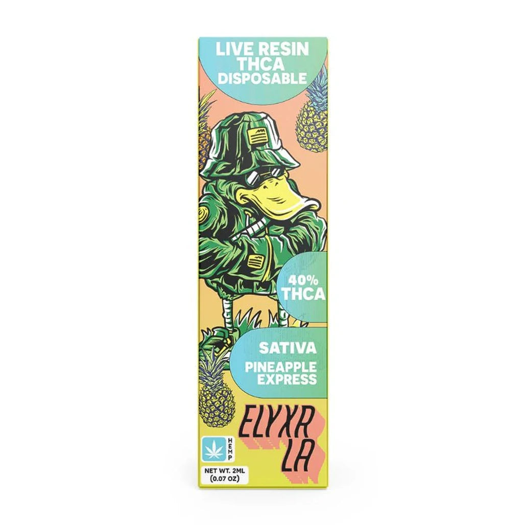 Elyxr LA Pineapple Express 2g live resin THCA disposable (sativa)