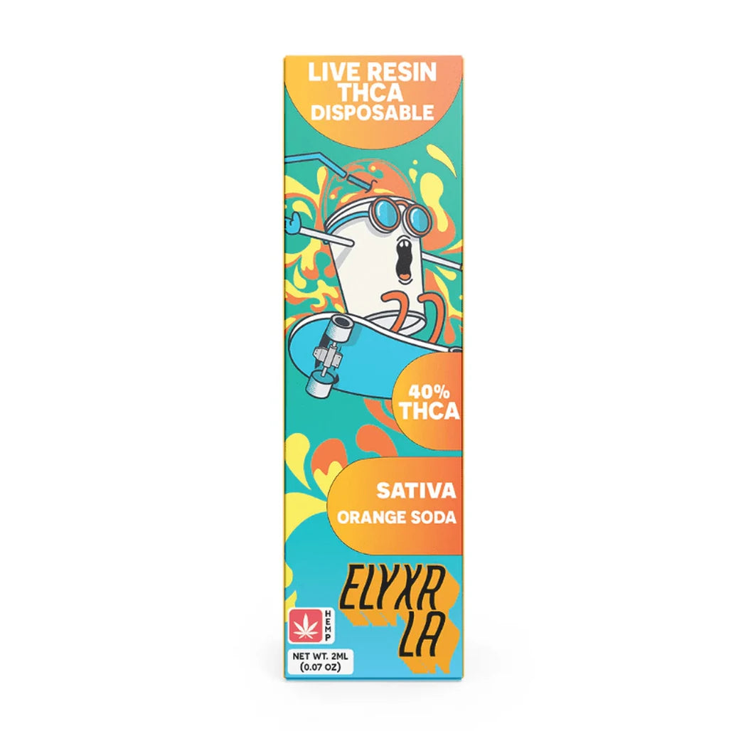 Elyxr LA Orange Soda 2g live resin THCA disposable (sativa)