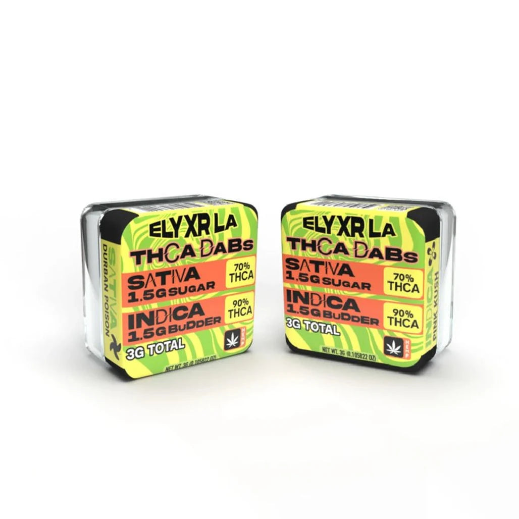 Elyxr THC-A Durban Poison sugar + Pink Kush budder combo 3g