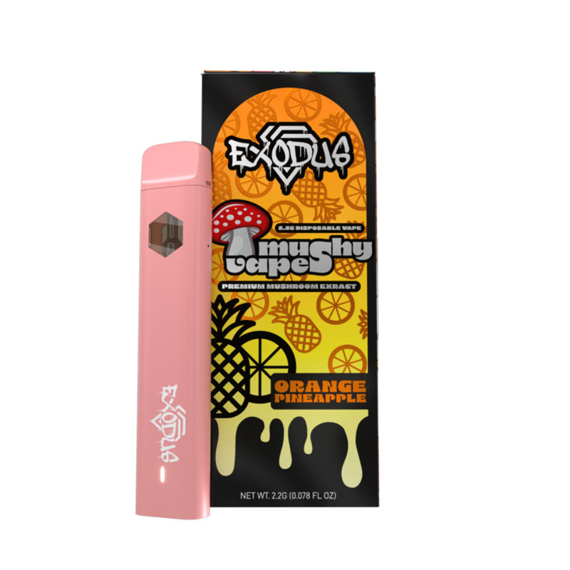 Exodus Mushy Vapes Orange Pineapple 2.2g Mushroom Disposable – Tropical Orange-Pineapple Bliss