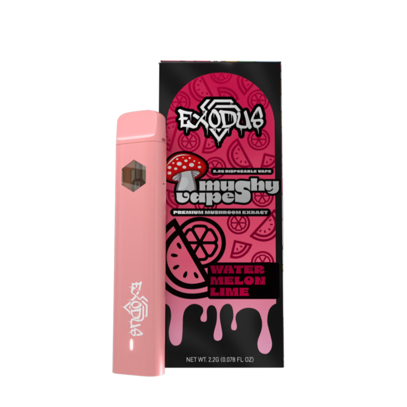 Exodus Mushy Vapes Watermelon Lime 2.2g Mushroom Disposable – Refreshing Watermelon-Lime Vibe