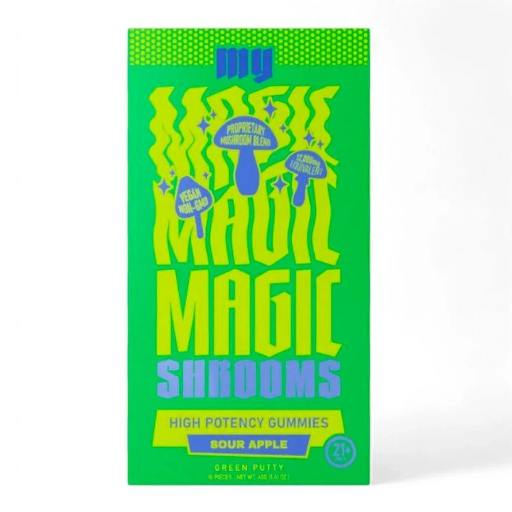 My Magic Shrooms Sour Apple high-potency gummies
