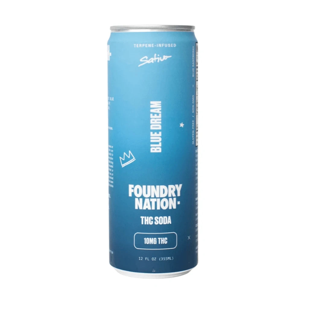 Foundry Nation Blue Dream 10mg THC soda can