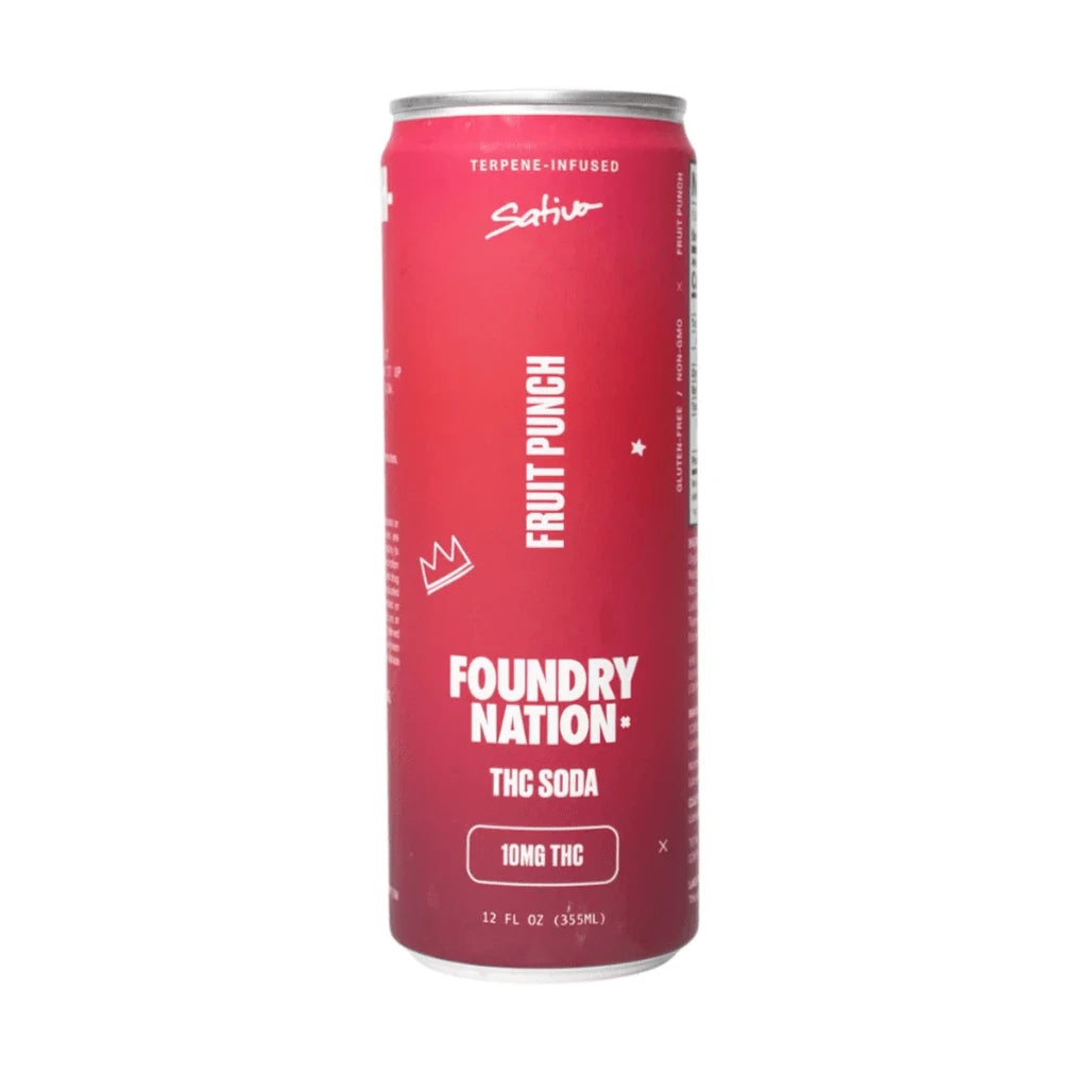 Foundry Nation Fruit Punch 10mg THC soda can