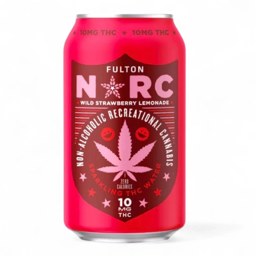 Fulton N*RC Wild Strawberry Lemonade 10mg THC sparkling water can