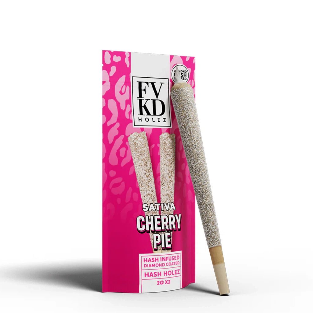 FVKD THC-A Diamond Infused Hash Holez Pre-Rolls – 2 × 2g Pack (4g Total) Cherry Pie