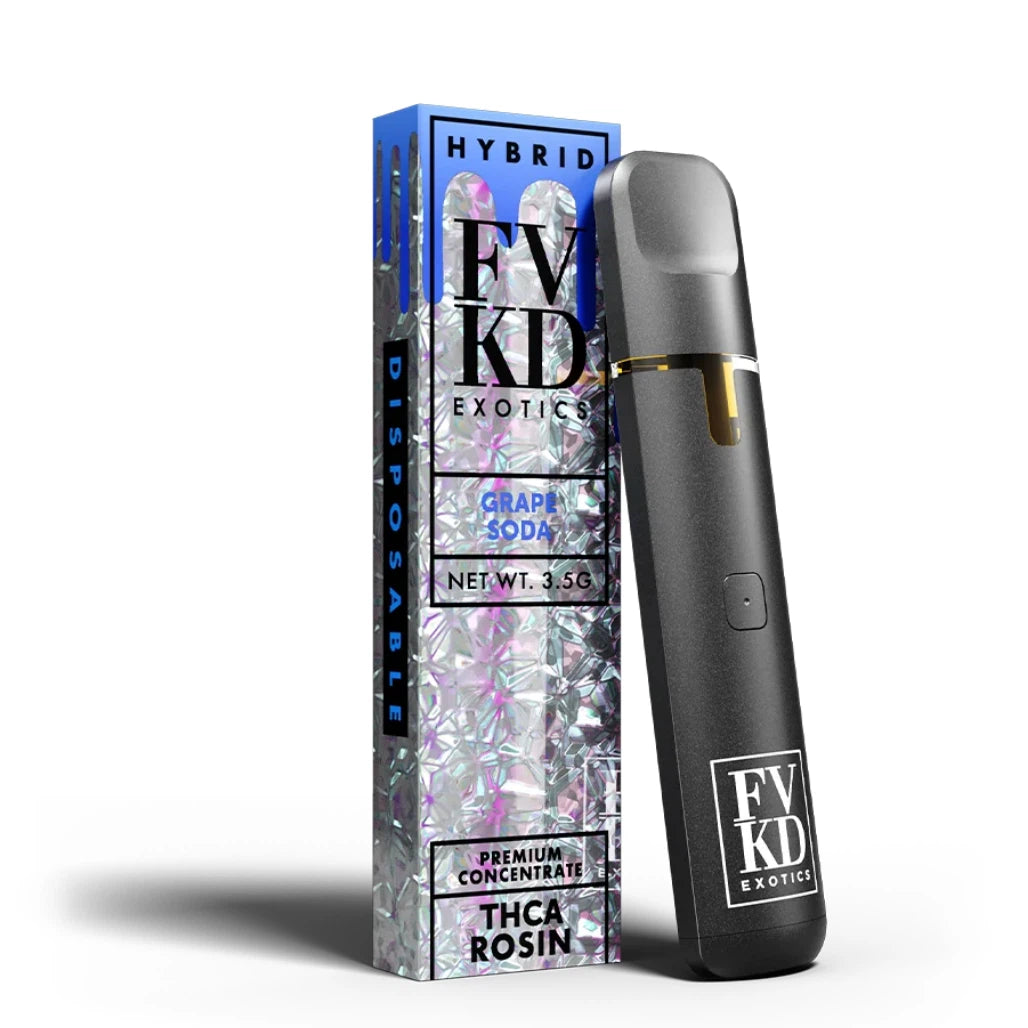 FVKD Exotics THCA Live Rosin Disposable 3.5g – Grape Soda