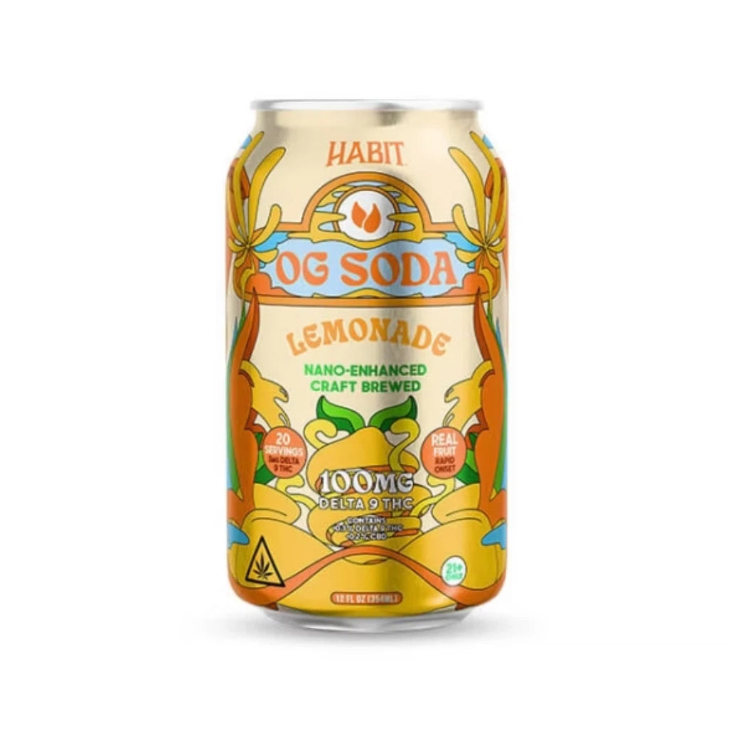 Habit Sparkling Delta-9 Drinks | 100mg THC Seltzers