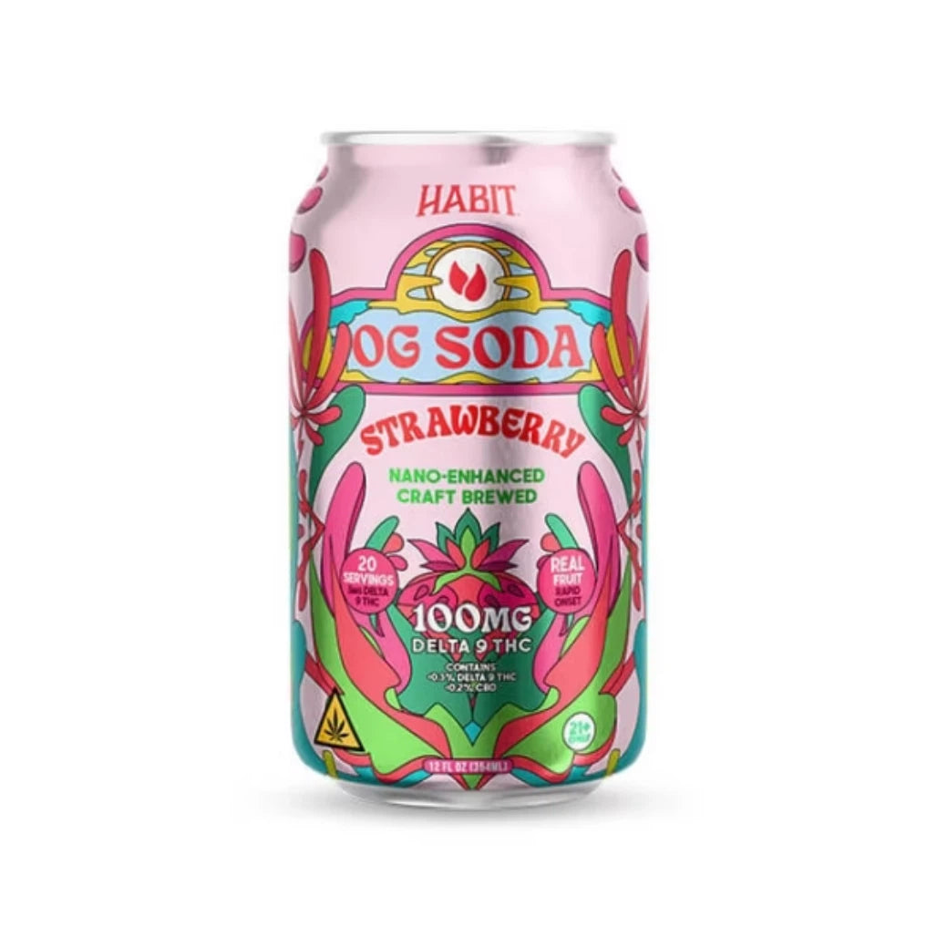 Habit Sparkling Delta-9 Drinks | 100mg THC Seltzers