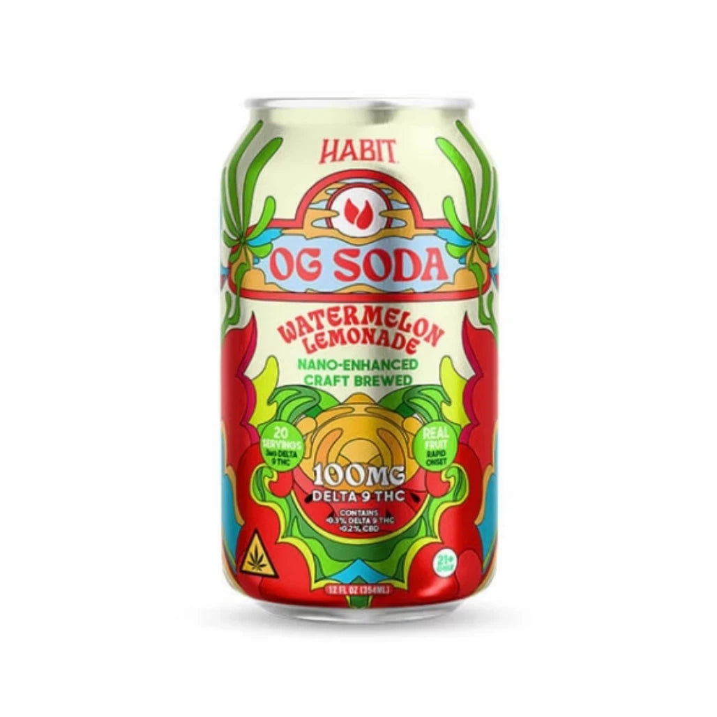 Habit Sparkling Delta-9 Drinks | 100mg THC Seltzers