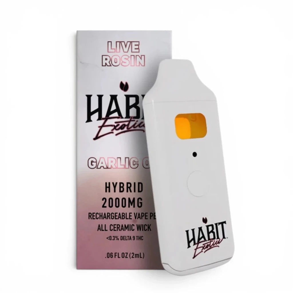 Habit 2g Live Rosin THCA Disposable – Garlic OG (Hybrid)