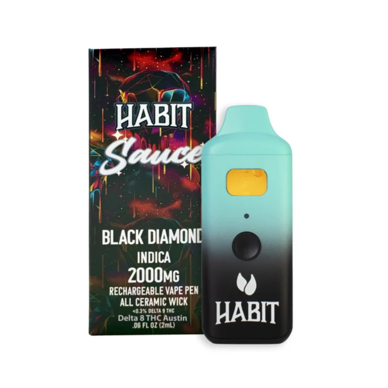 Habit Black Diamond 2g THCA Disposable Vape 2000mg (Indica)