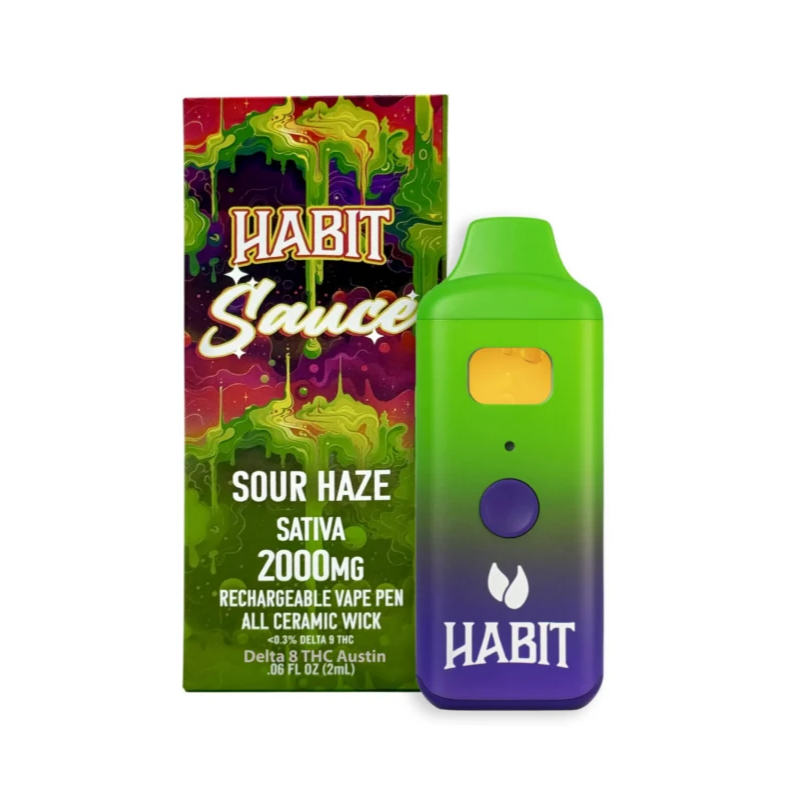 Habit Sour Haze 2g THCA Disposable Vape 2000mg (Sativa)