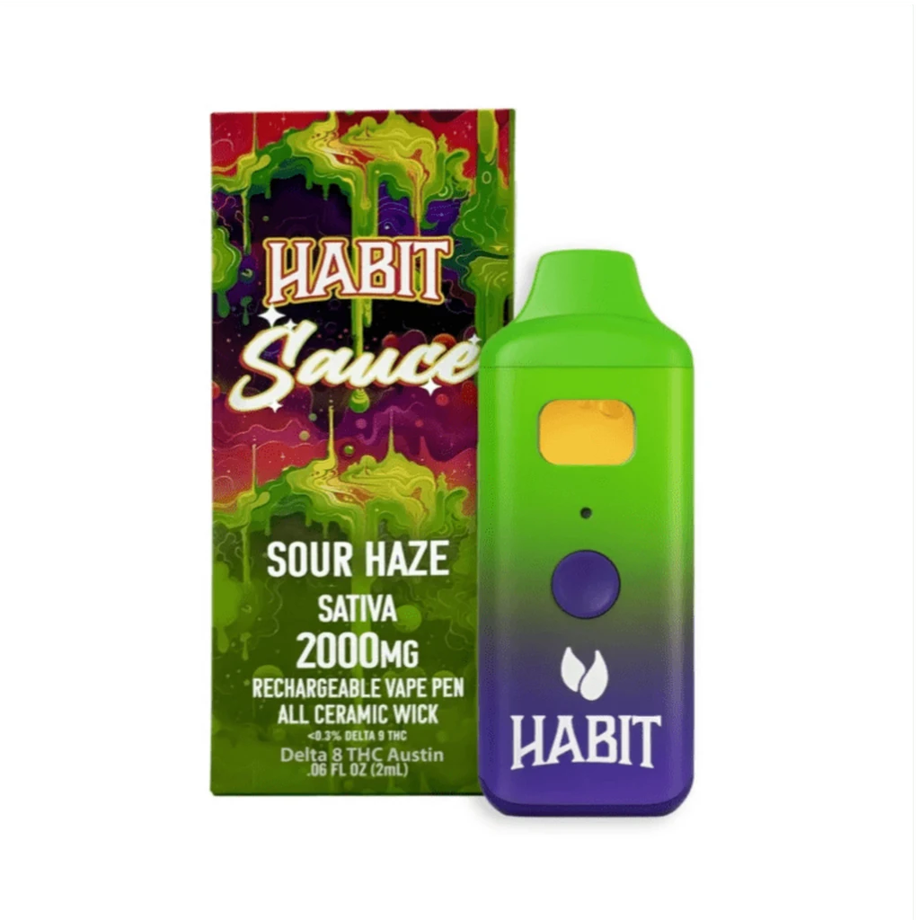 Habit 2g THCA Rechargeable Disposable – Sour Haze (Sativa)