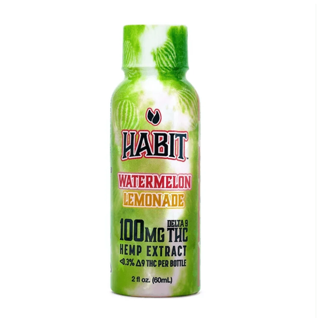 Habit Delta-9 Hemp Shot 100mg Watermelon Lemonade 60mL bottle