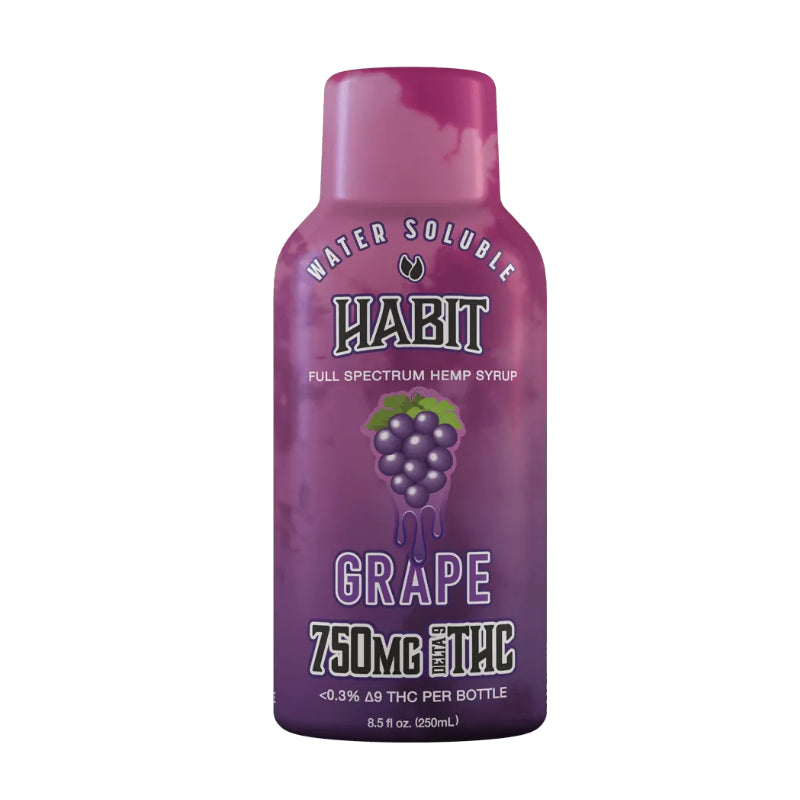 Habit Delta 9 THC Syrup 750mg – Watermelon, Grape, Mango, Strawberry Lemonade, Pineapple