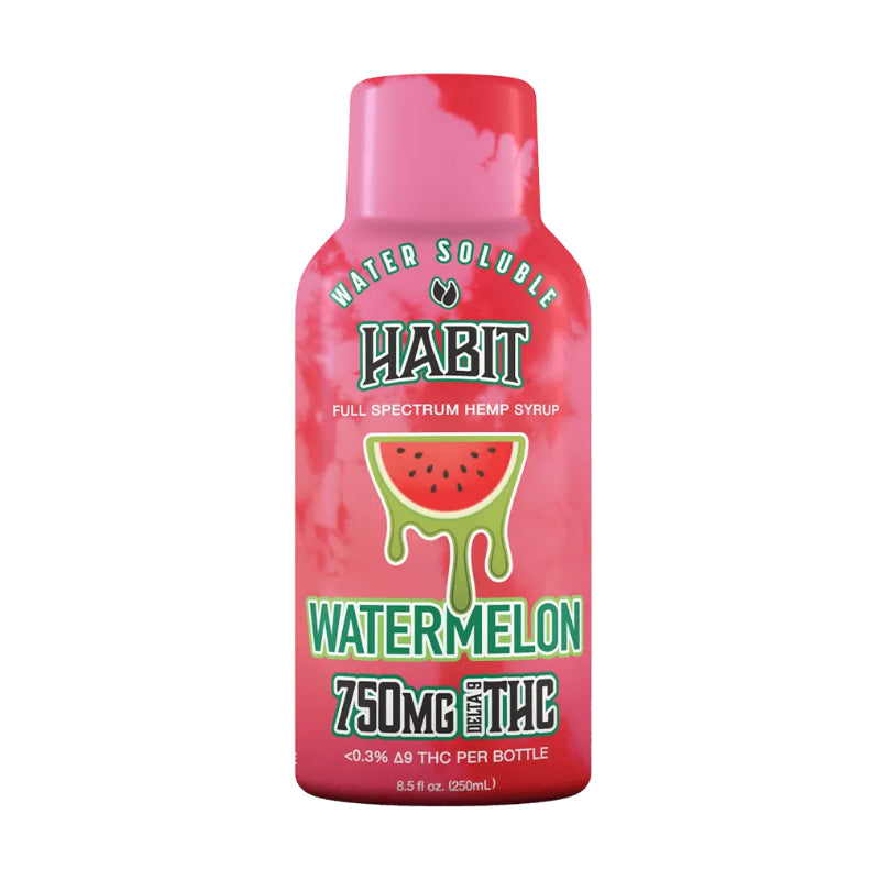 Habit Delta 9 THC Syrup 750mg – Watermelon, Grape, Mango, Strawberry Lemonade, Pineapple