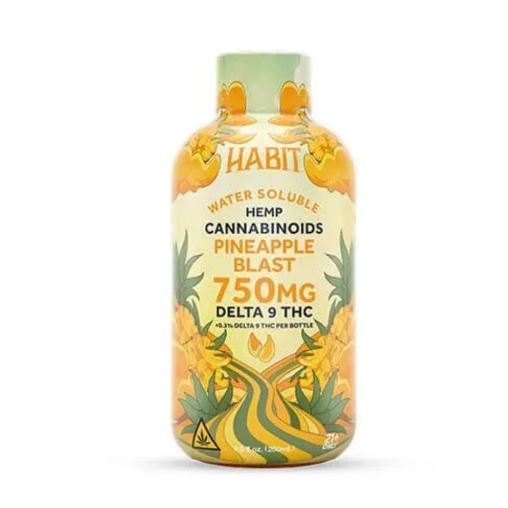 Habit Delta-9 THC Syrup 750mg Grape flavor bottle